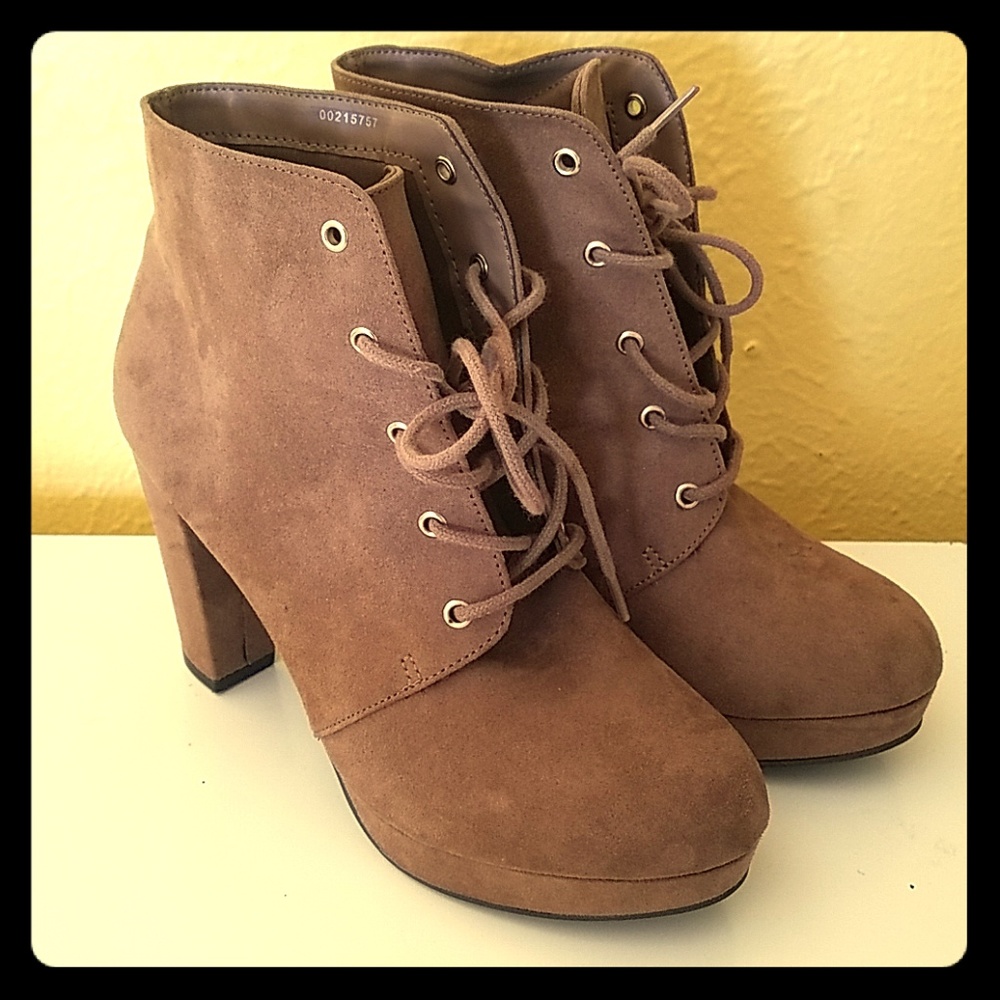 Forever 21 Tan Ankle Booties